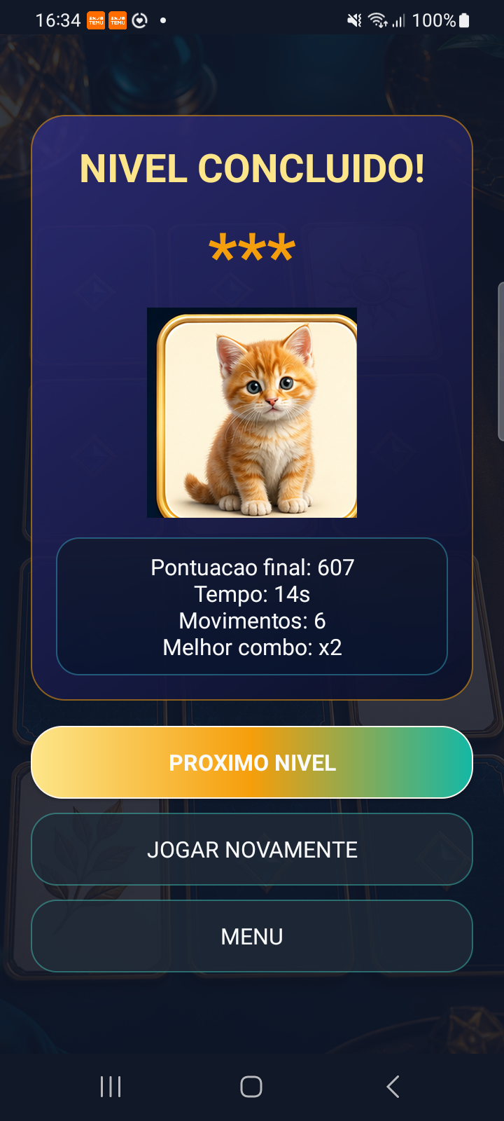 Resultado de uma partida